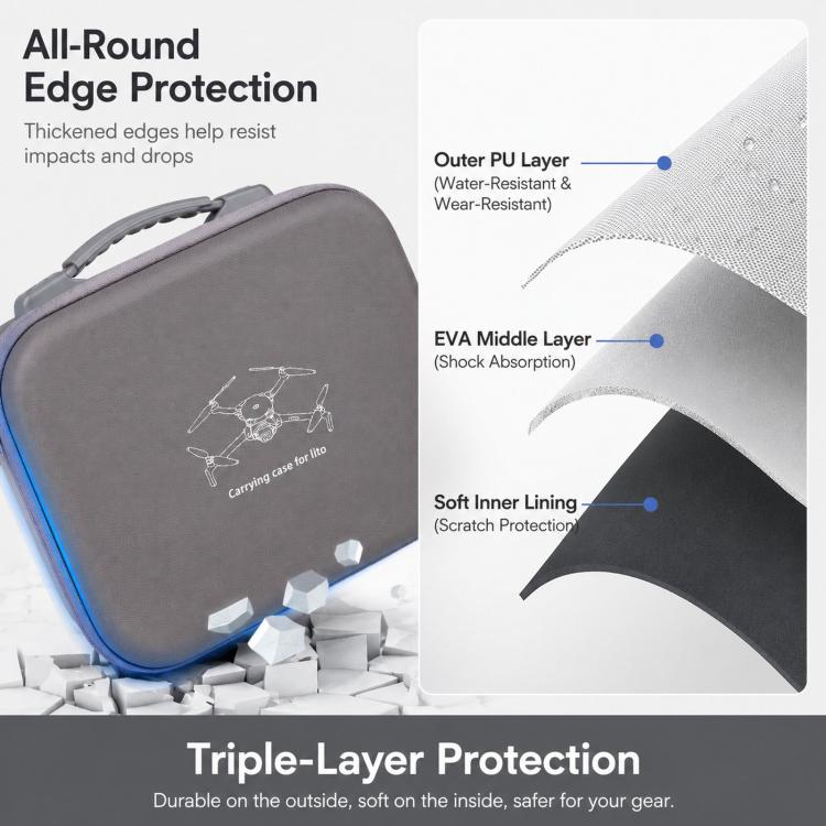Borsa portaoggetti per drone DJI Lito 1 con tracolla
