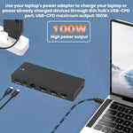 Blueendless Dock di espansione USB-C con splitter video 4K