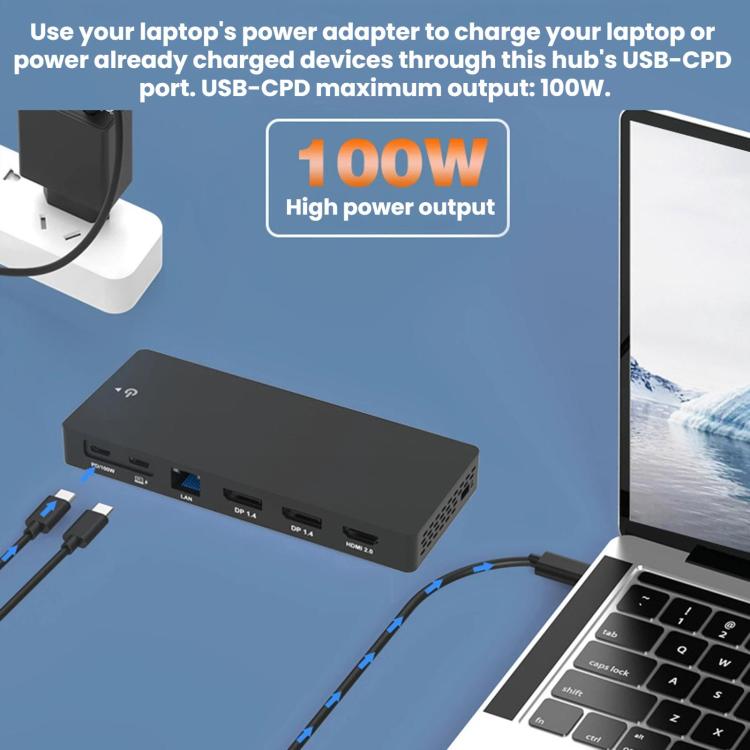 Blueendless Dock di espansione USB-C con splitter video 4K