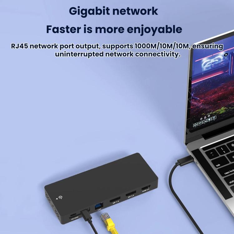 Blueendless Dock di espansione USB-C con splitter video 4K