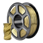 Filamento PLA Silk per stampante 3D, 1,75 mm, bobina da 1 kg, finitura lucida metallizzata, materiale per stampa 3D