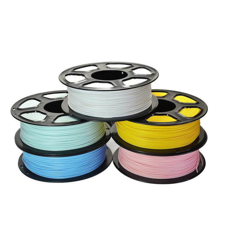 Filamento PLA opaco per stampante 3D, diametro 1,75 mm, bobina da 1 kg, finitura piatta a bassa lucentezza, elevata tenacità, materiale per stampa 3D