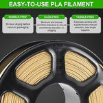 Filamento PLA opaco per stampante 3D, diametro 1,75 mm, bobina da 1 kg, finitura piatta a bassa lucentezza, elevata tenacità, materiale per stampa 3D