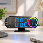 Sveglia digitale a specchio RGB con luce LED