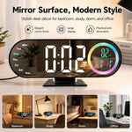Sveglia digitale a specchio RGB con luce LED