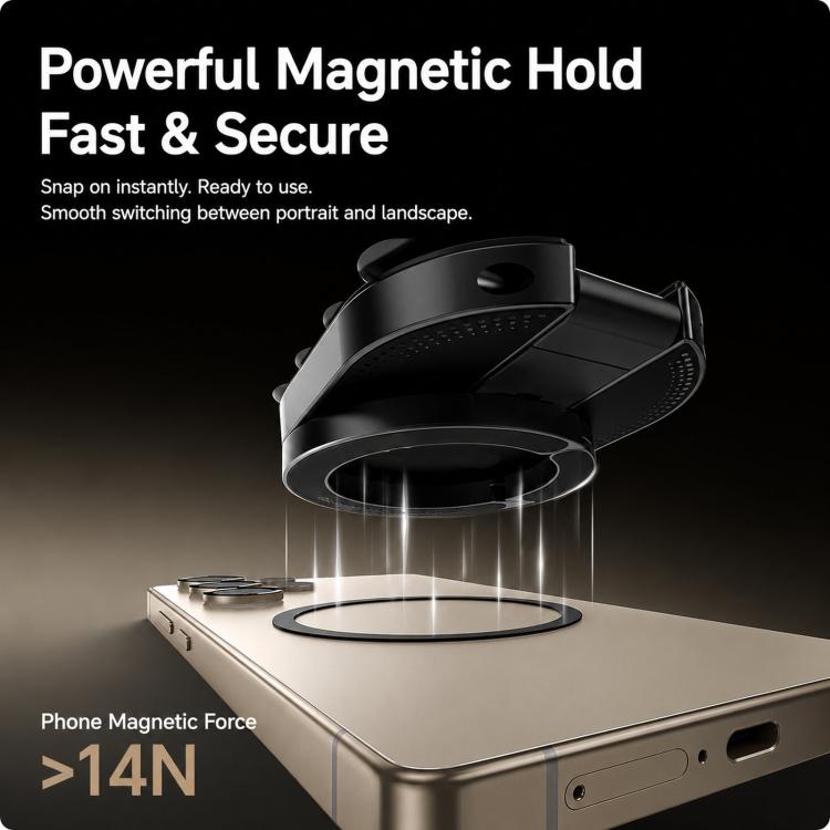Supporto telefono 3 in 1 ventosa magnetica girevole