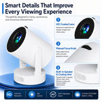 Mini proiettore portatile HY300 720p con Android 13 - immagine 11