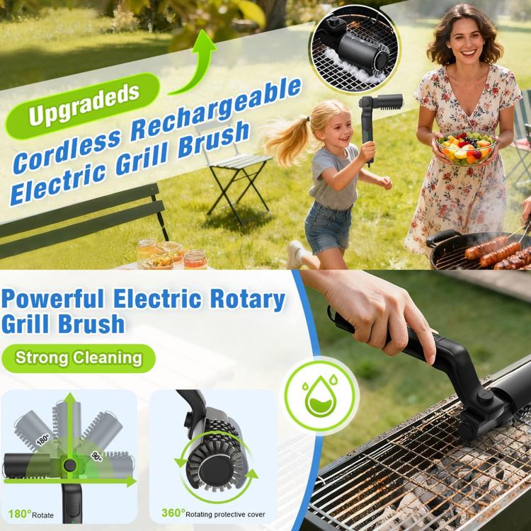 Spazzola elettrica senza fili per barbecue LZ-8057