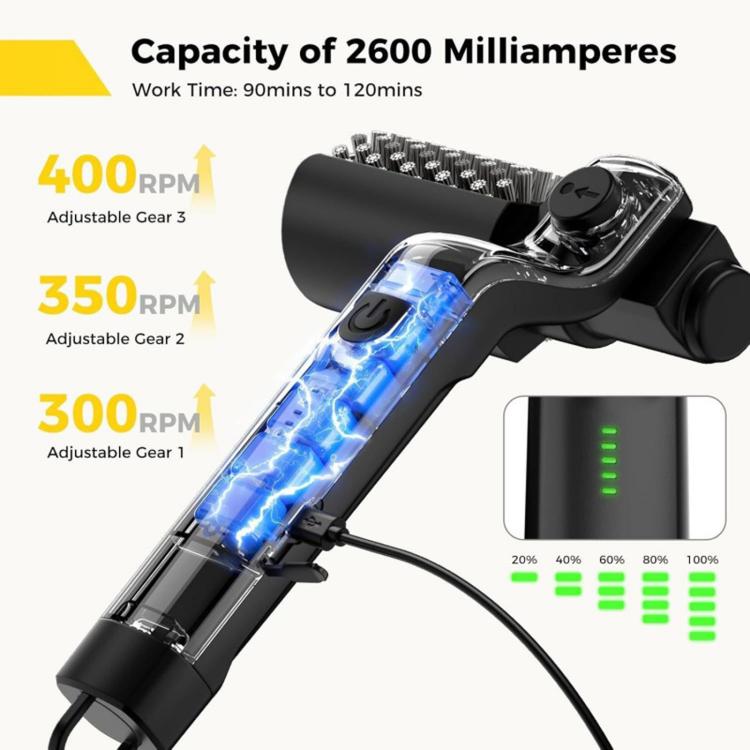 Spazzola elettrica senza fili per barbecue LZ-8057