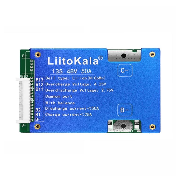 Scheda BMS LiitoKala 13S 48V 50A per batterie al litio