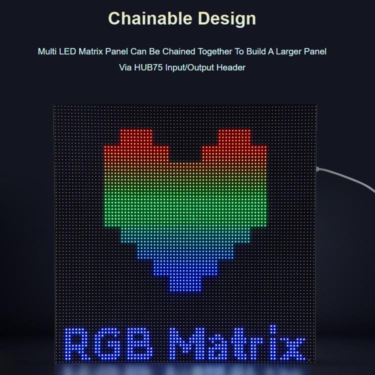 Pannello matrice LED RGB Waveshare 34431, 80×40 pixel - immagine 3