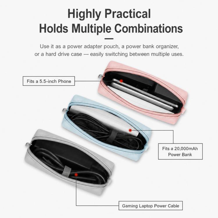 Custodia grande in pelle PU per laptop e accessori