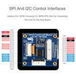 Modulo display LCD touch da 1,54 pollici Waveshare con risoluzione 240×240, pannello IPS e interfacce di comunicazione SPI e I2C., 34370