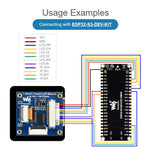 Modulo display LCD touch da 1,54 pollici Waveshare con risoluzione 240×240, pannello IPS e interfacce di comunicazione SPI e I2C., 34370
