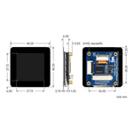 Modulo display LCD touch da 1,54 pollici Waveshare con risoluzione 240×240, pannello IPS e interfacce di comunicazione SPI e I2C., 34370