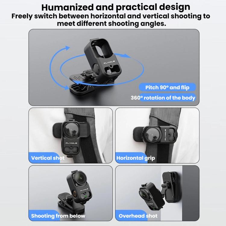 Clip magnetica per tracolla zaino DJI Osmo Nano Flymile