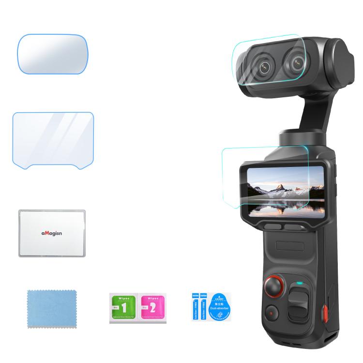Pellicola vetro temperato 9H per Insta360 Luna Ultra