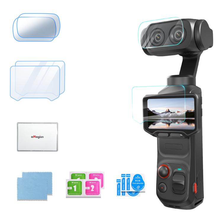 Pellicola vetro temperato 9H per Insta360 Luna Ultra