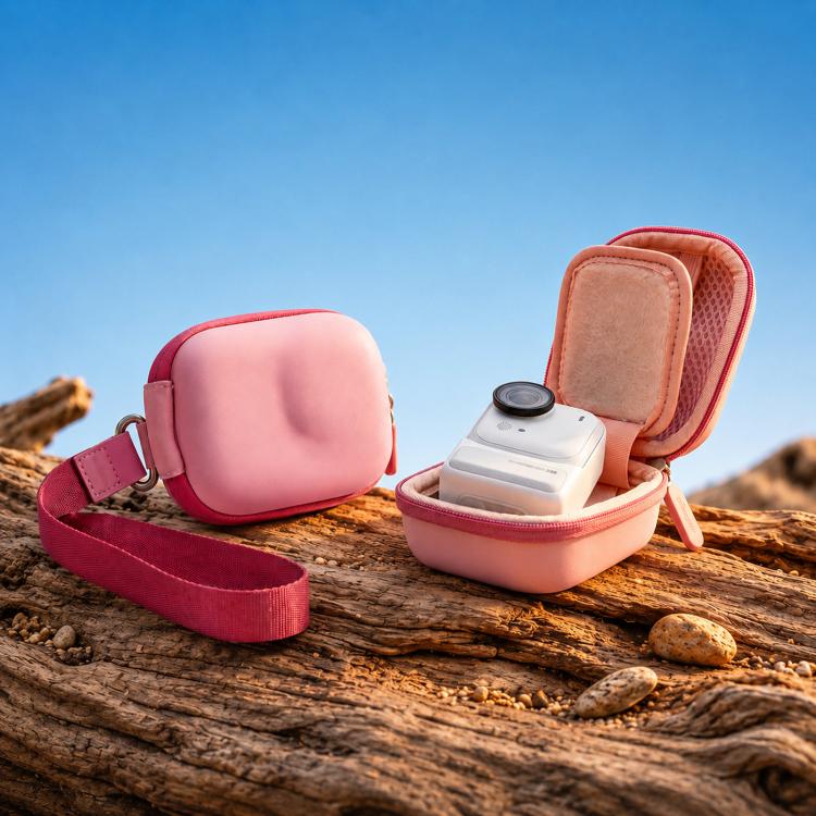 Custodia mini in pelle per action camera compatibile