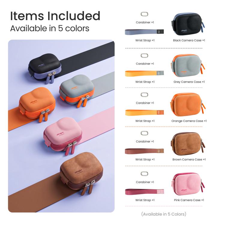 Custodia mini in pelle per action camera compatibile