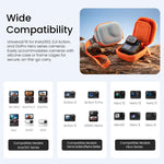 Custodia mini in pelle per action camera compatibile