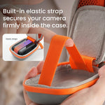 Custodia mini in pelle per action camera compatibile