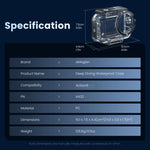 Custodia impermeabile 60m per DJI Action 6 con doppia chiusura
