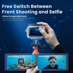 Custodia impermeabile 60m per DJI Action 6 con doppia chiusura