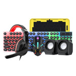 Pacchetto gaming 5 in 1 tastiera retroilluminata mouse cuffie