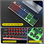 Pacchetto gaming 5 in 1 tastiera retroilluminata mouse cuffie