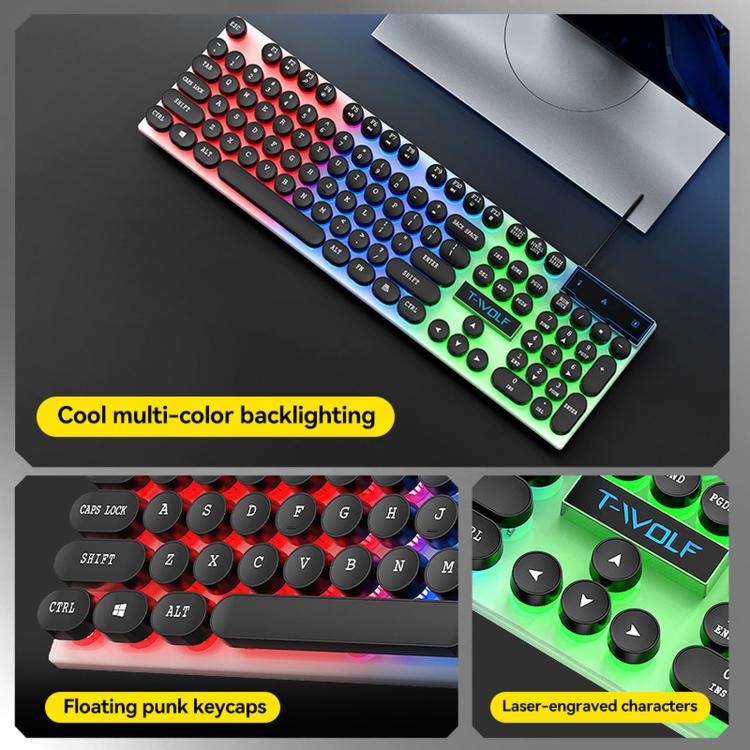 Pacchetto gaming 5 in 1 tastiera retroilluminata mouse cuffie