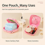 Borsa porta assorbenti igienici impermeabile con cerniera