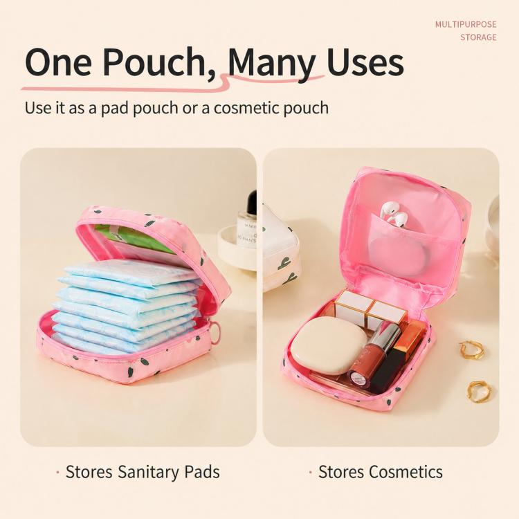 Borsa porta assorbenti igienici impermeabile con cerniera