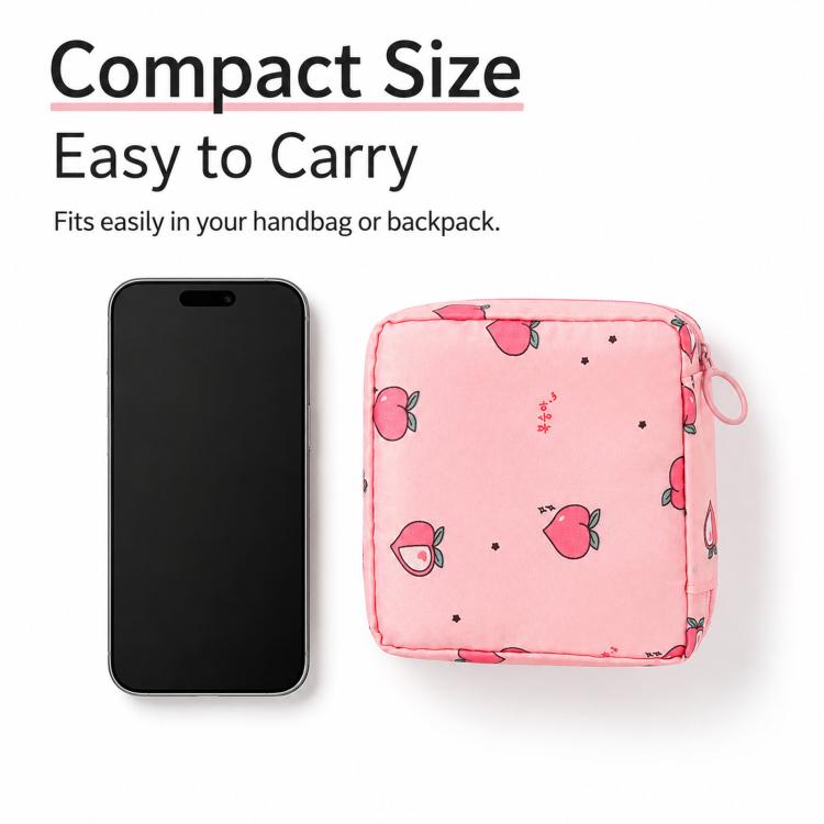 Borsa porta assorbenti igienici impermeabile con cerniera