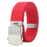 Cintura da uomo in tela 32 mm con fibbia scorrevole
