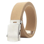 Cintura da uomo in tela 32 mm con fibbia scorrevole