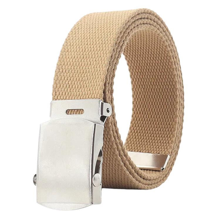 Cintura da uomo in tela 32 mm con fibbia scorrevole