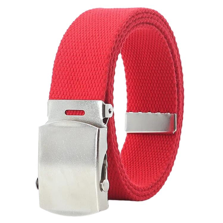 Cintura da uomo in tela 32 mm con fibbia scorrevole