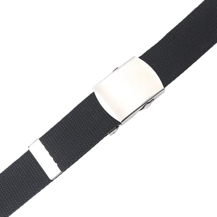 Cintura da uomo in tela 32 mm con fibbia scorrevole