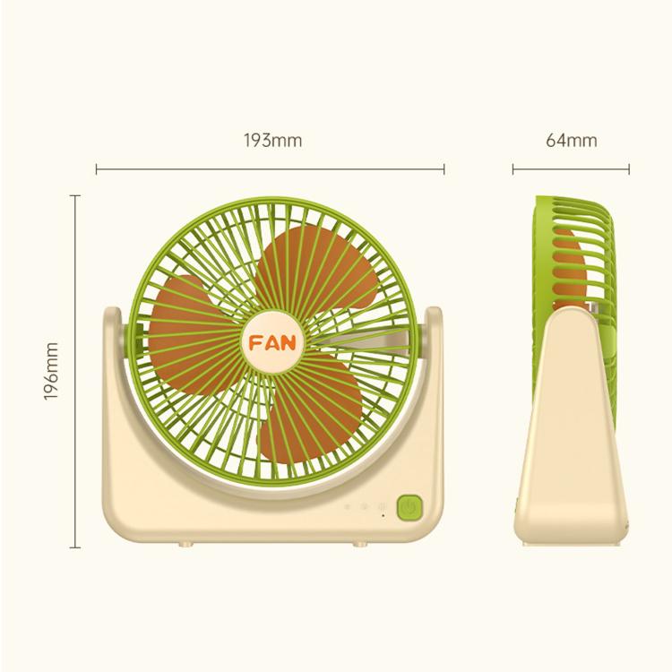 Mini ventilatore portatile da tavolo ricaricabile tramite USB