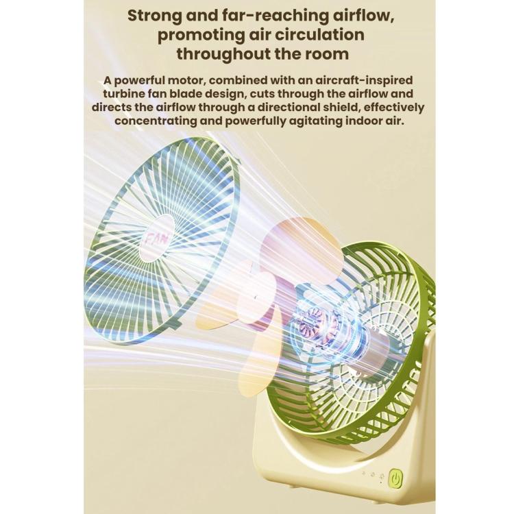 Mini ventilatore portatile da tavolo ricaricabile tramite USB