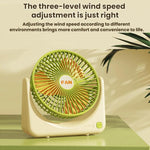 Mini ventilatore portatile da tavolo ricaricabile tramite USB