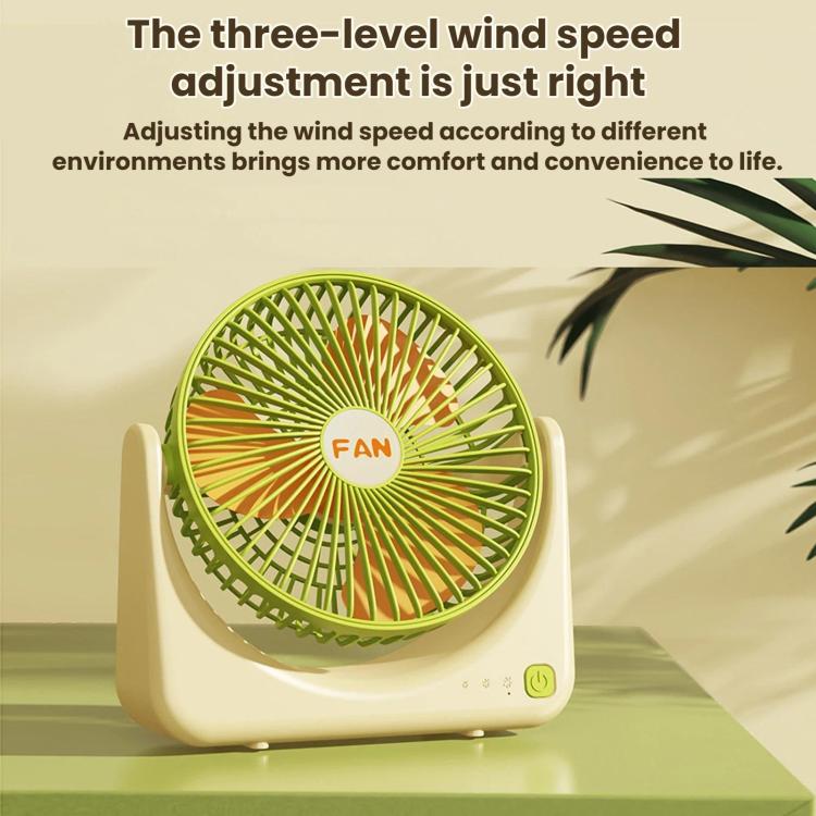 Mini ventilatore portatile da tavolo ricaricabile tramite USB