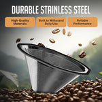 Filtro caffè riutilizzabile per Kalita Wave 185 e OXO Brew