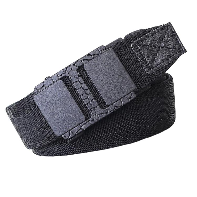 Cintura da uomo elastica in nylon con fibbia automatica