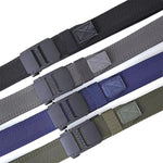 Cintura da uomo elastica in nylon con fibbia automatica