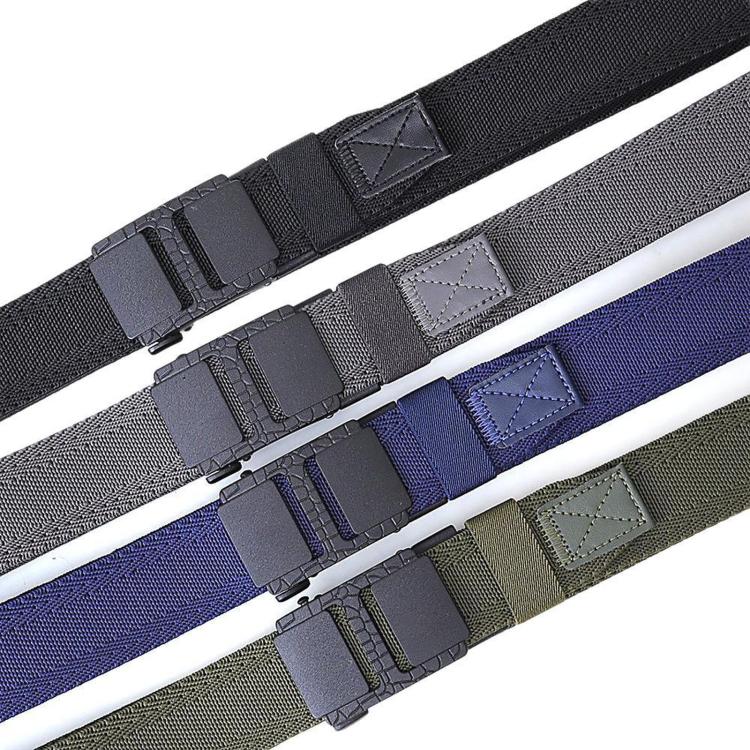 Cintura da uomo elastica in nylon con fibbia automatica