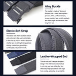 Cintura da uomo elastica in nylon con fibbia automatica