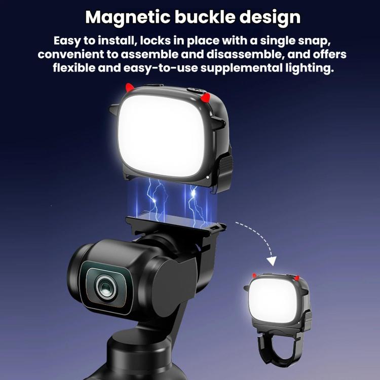 BRDRC Luce di riempimento portatile Monster, For DJI Osmo Pocket 4 / 4P, For DJI Osmo Pocket 3