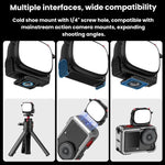 BRDRC Accessorio luce di riempimento portatile per selfie Monster, For DJI Osmo Action 3 / 4 / 5 Pro, For DJI Osmo Action 6 / Nano